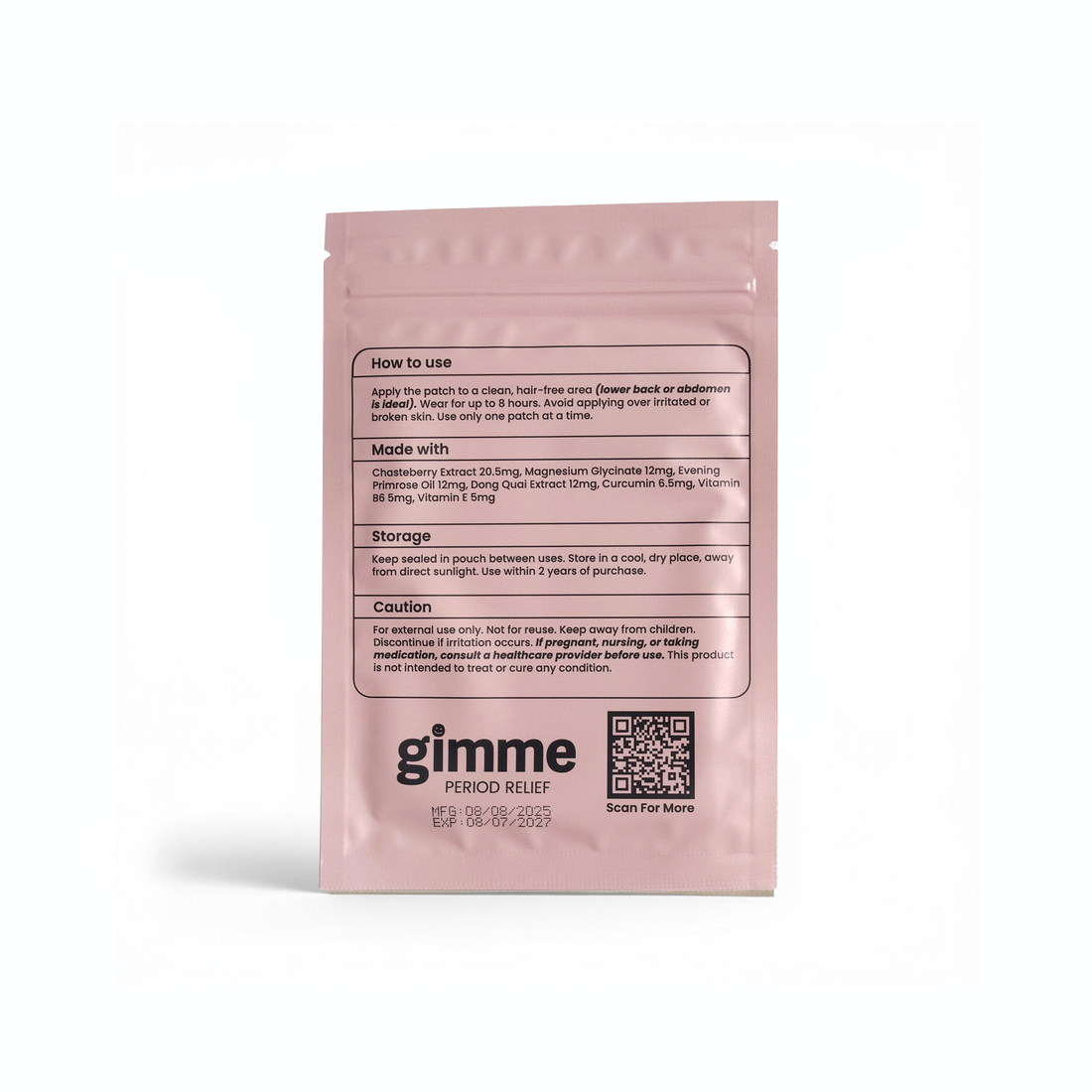 Period relief patches