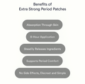 Period relief patches